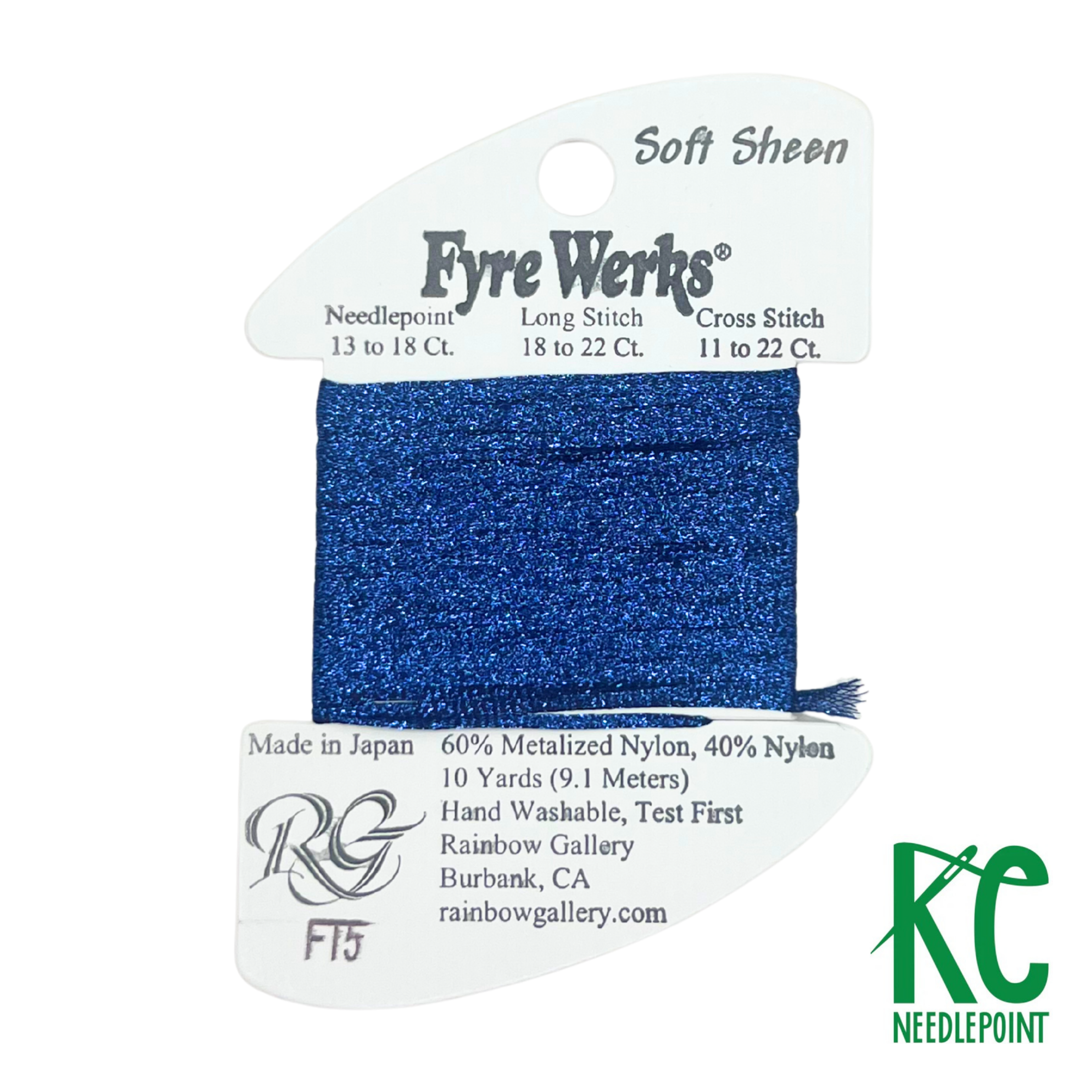 Fyre Werks Soft Sheen FT5 Navy Blue - KC Needlepoint