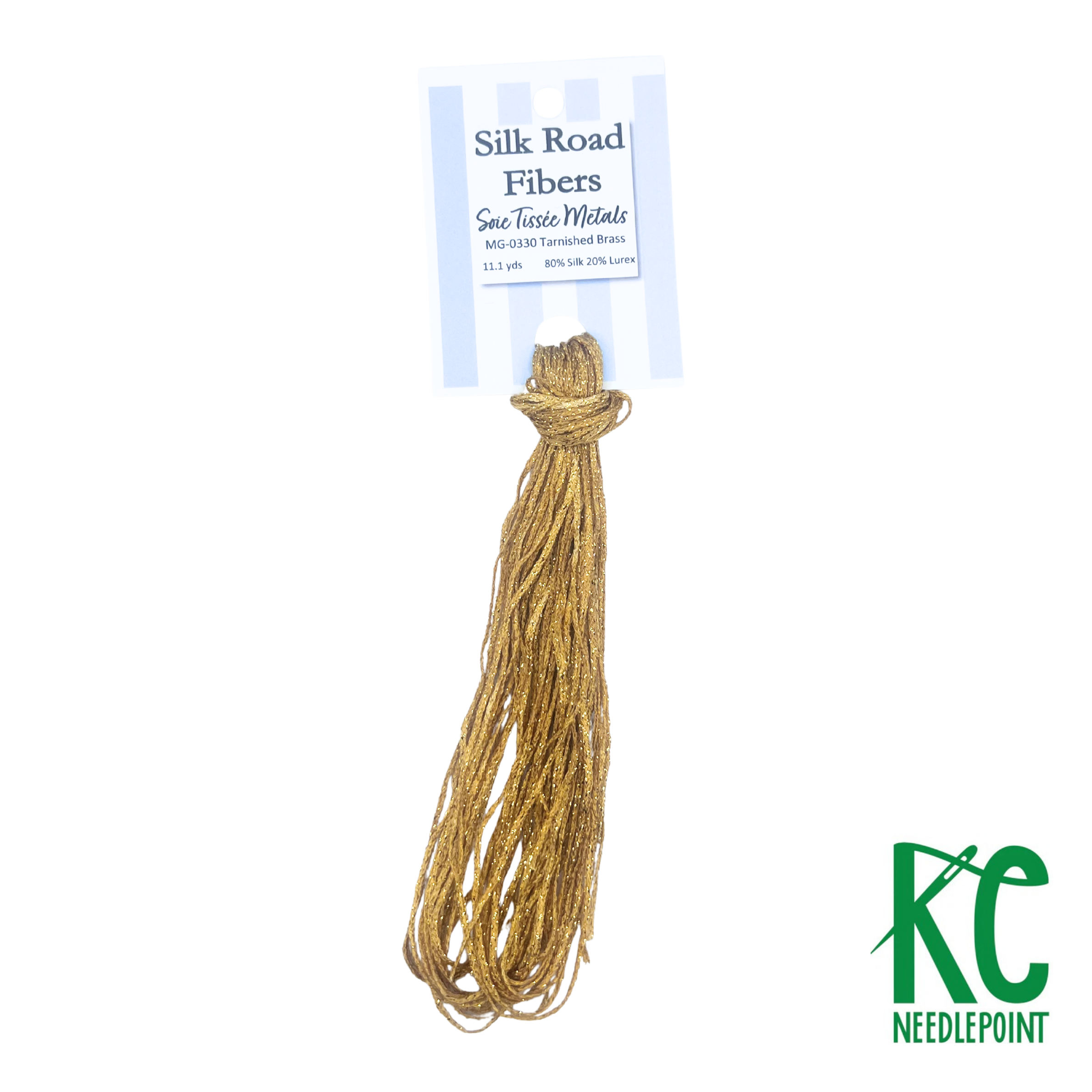 Soie Tissée Metals MG0330 Tarnished Brass - KC Needlepoint
