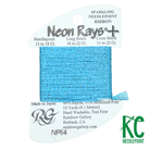 Neon Rays+ NP64 Aqua - KC Needlepoint