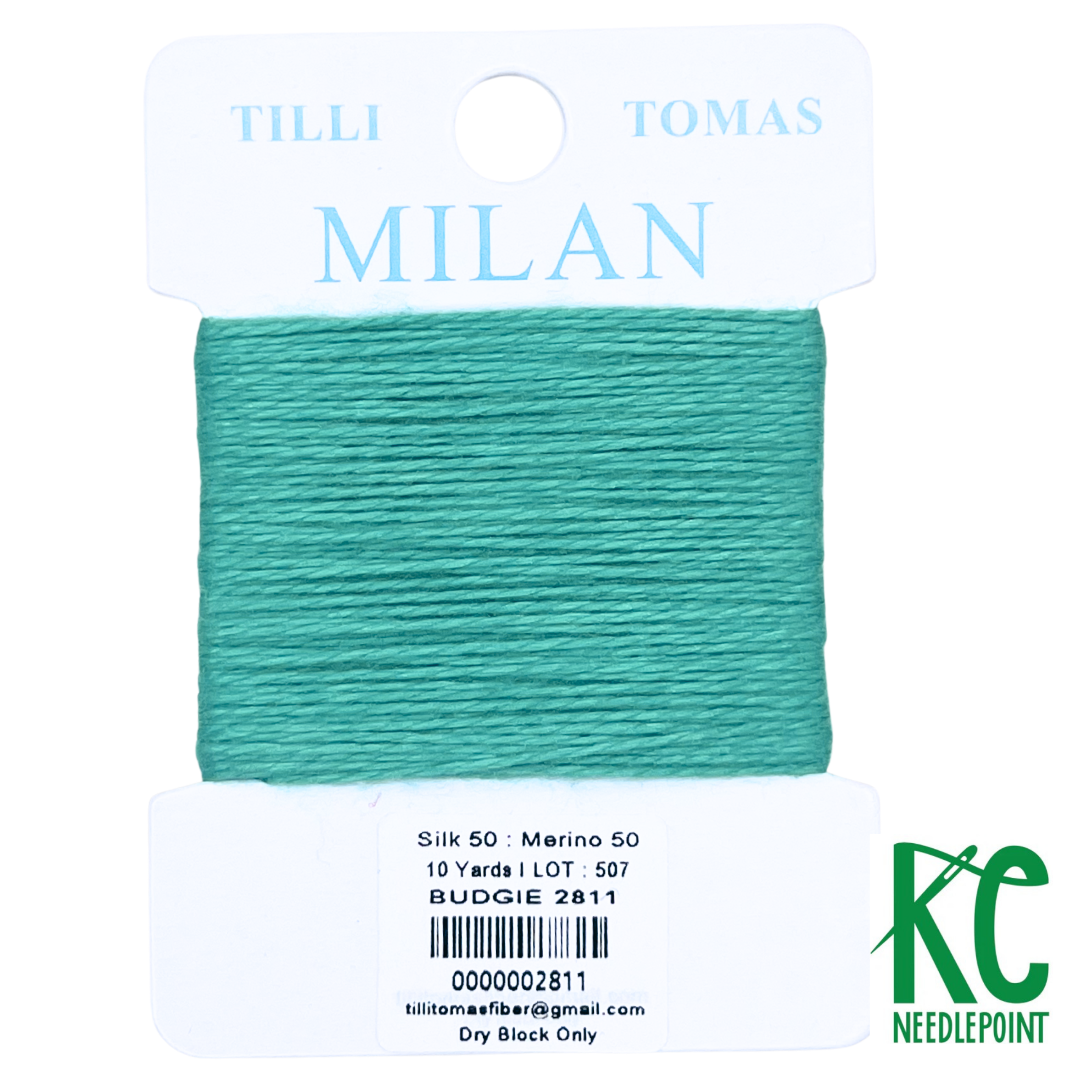 Milan Card 2811 Budgie - KC Needlepoint
