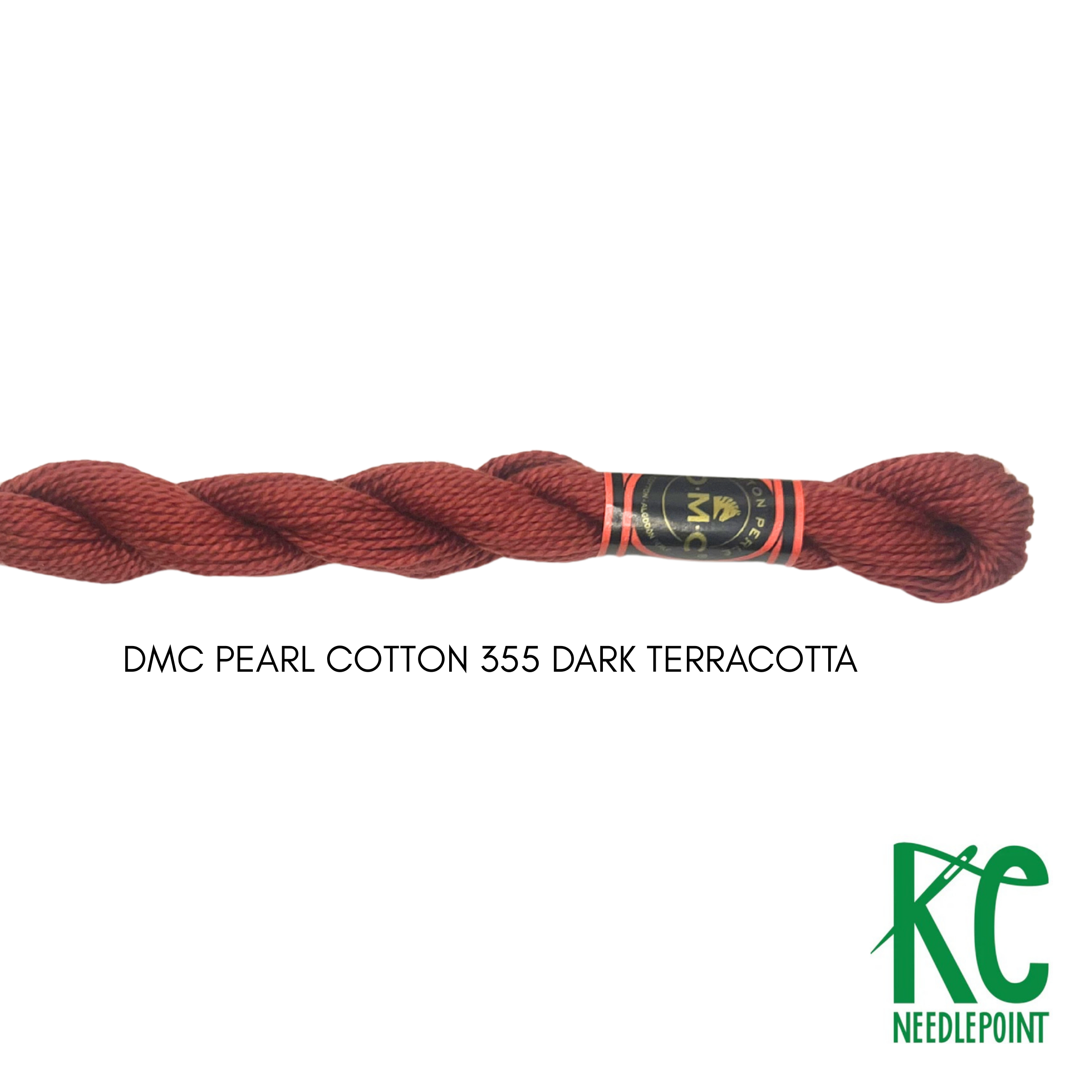 DMC 3 Pearl Cotton 355</br>Dark Terracotta - KC Needlepoint
