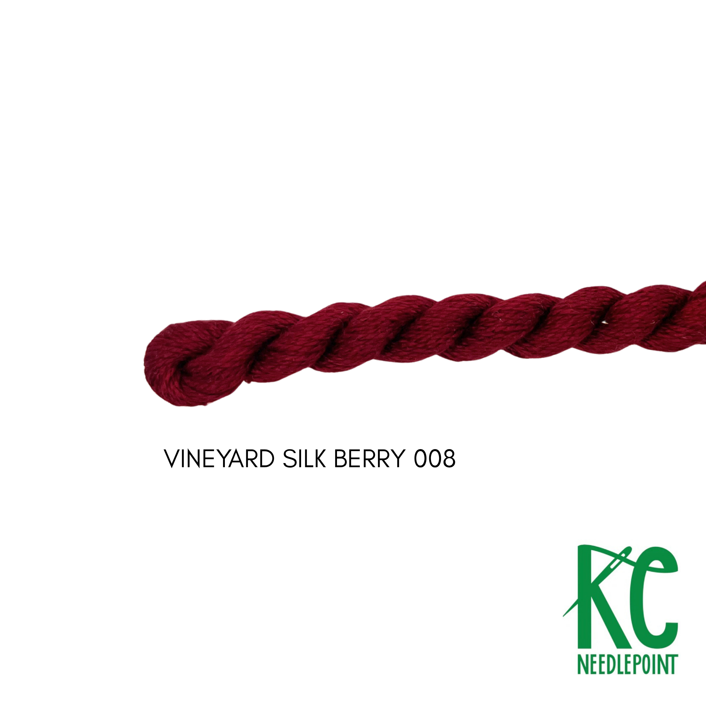 Vineyard Silk Skein C008 Berry - KC Needlepoint