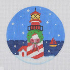Lighthouse Ornament Canvas - KC Needlepoint