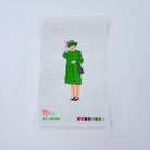 Elizabeth Waves in Green Canvas - KC Needlepoint