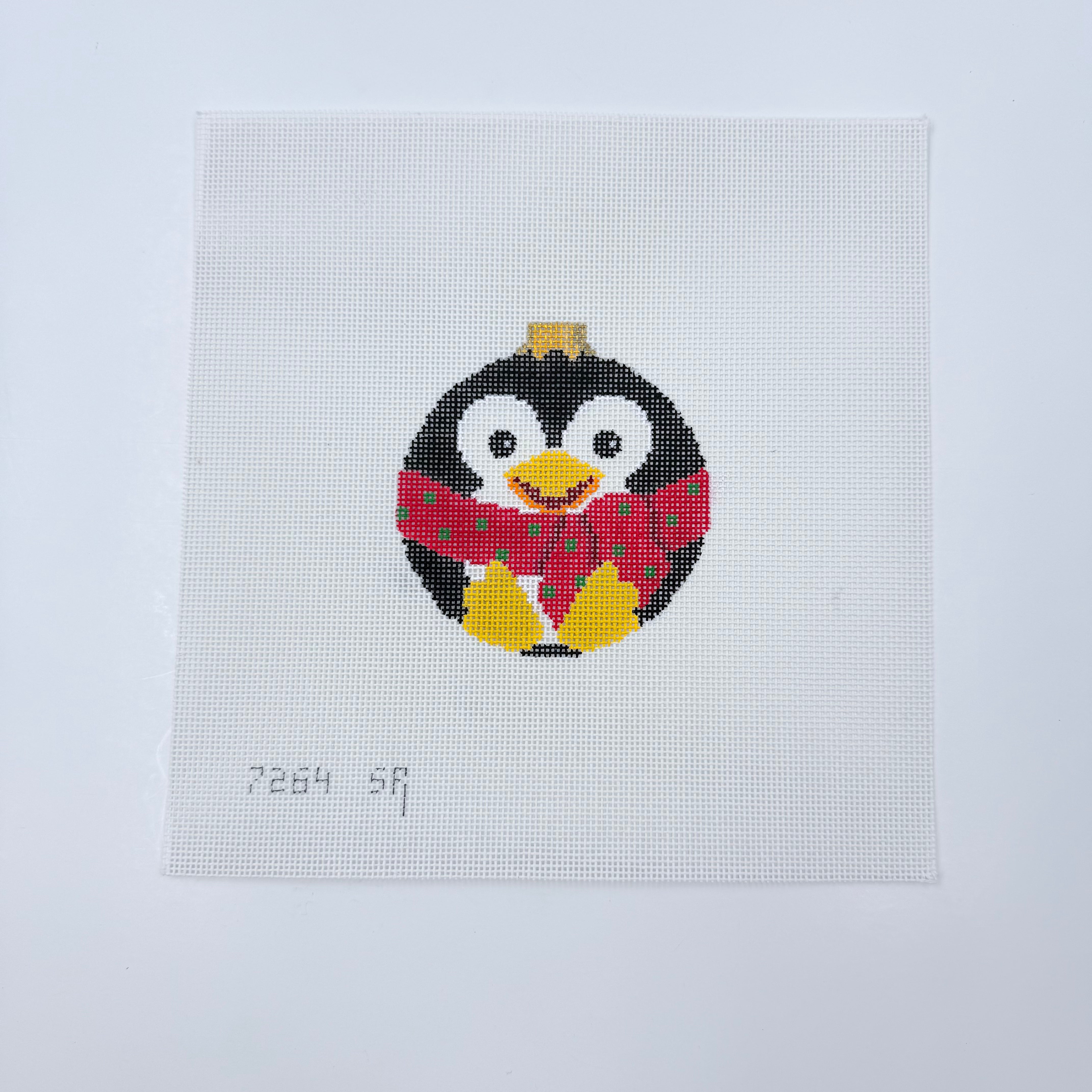 Penguin Ball Canvas - KC Needlepoint