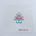 Just Married Cake Canvas - KC Needlepoint