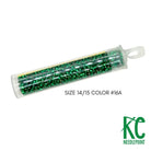 Size 14/15 Seed Beads 16A Dark Green - KC Needlepoint