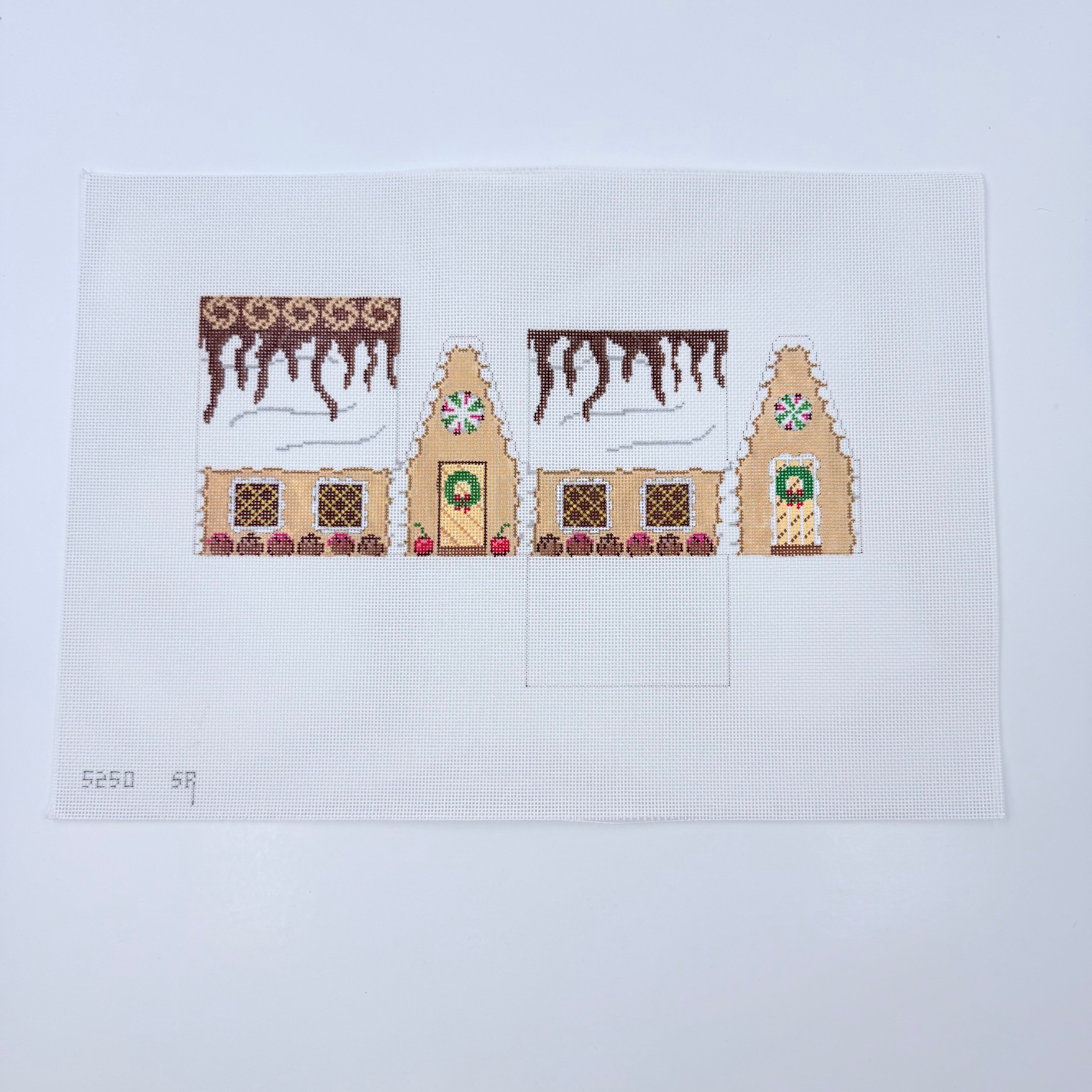 Mocha and Truffles Gingerbread House Canvas - KC Needlepoint