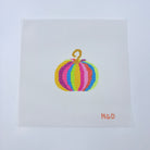 Colorful Pumpkin Canvas - KC Needlepoint