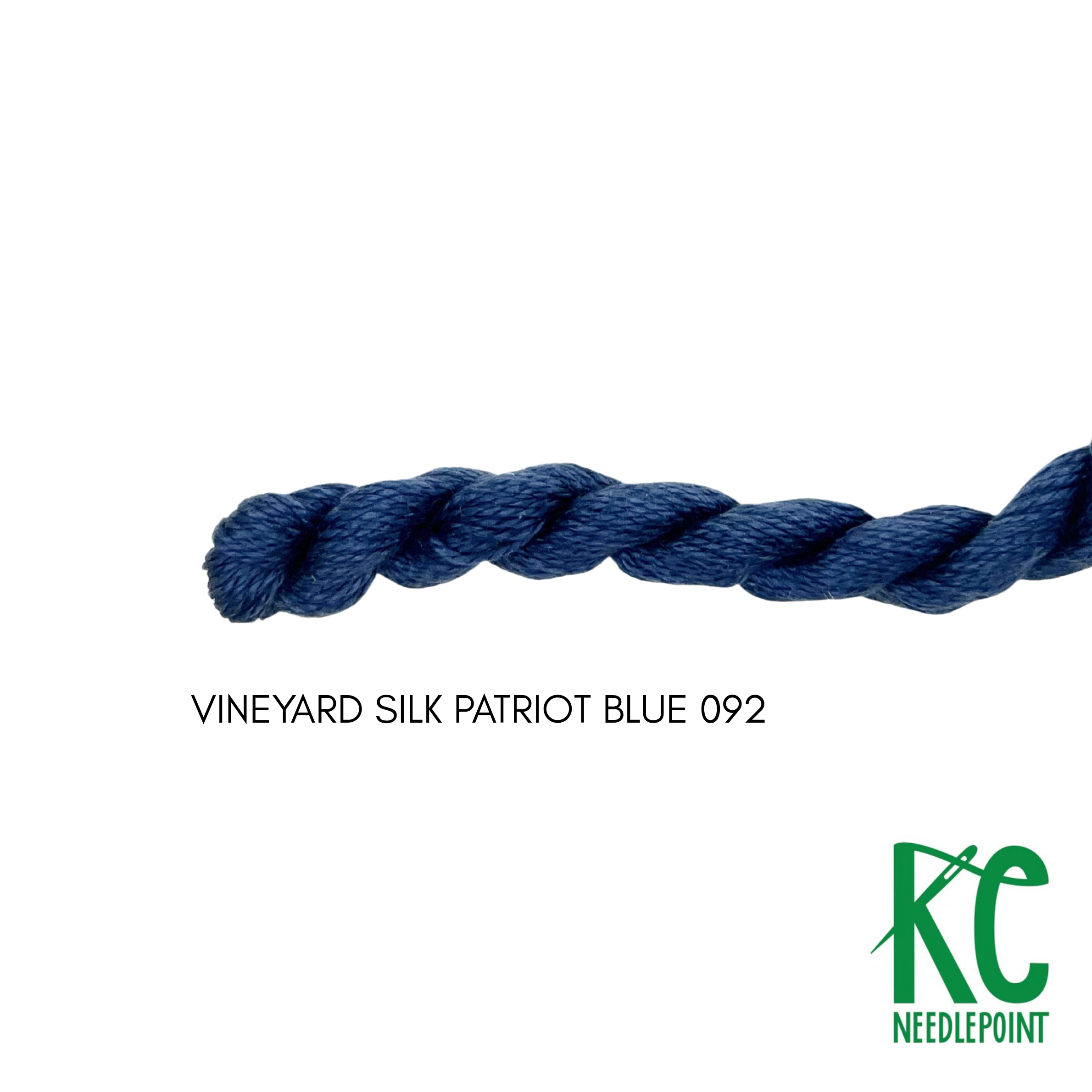 Vineyard Silk Skein C092 Patriot Blue - KC Needlepoint
