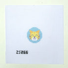 Orange Cat Key Fob Needlepoint Canvas - KC Needlepoint