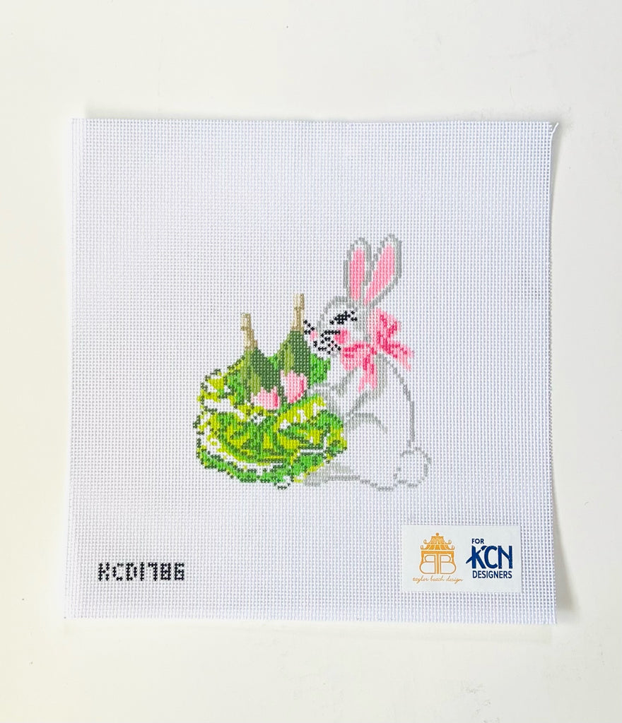 Bubble Bunny Canvas - KC Needlepoint