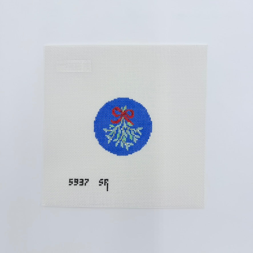 Mistletoe Canvas - KC Needlepoint