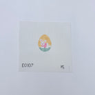 Bunny Crouching Mini Egg Canvas - KC Needlepoint