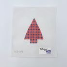 Red and Blue Squares Tree Canvas - KC Needlepoint
