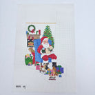 Someone's Peeking Girl Stocking Canvas - KC Needlepoint