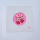 Cherry Bow Canvas - KC Needlepoint