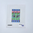 Floral Stripes Eyeglass Case Insert - KC Needlepoint