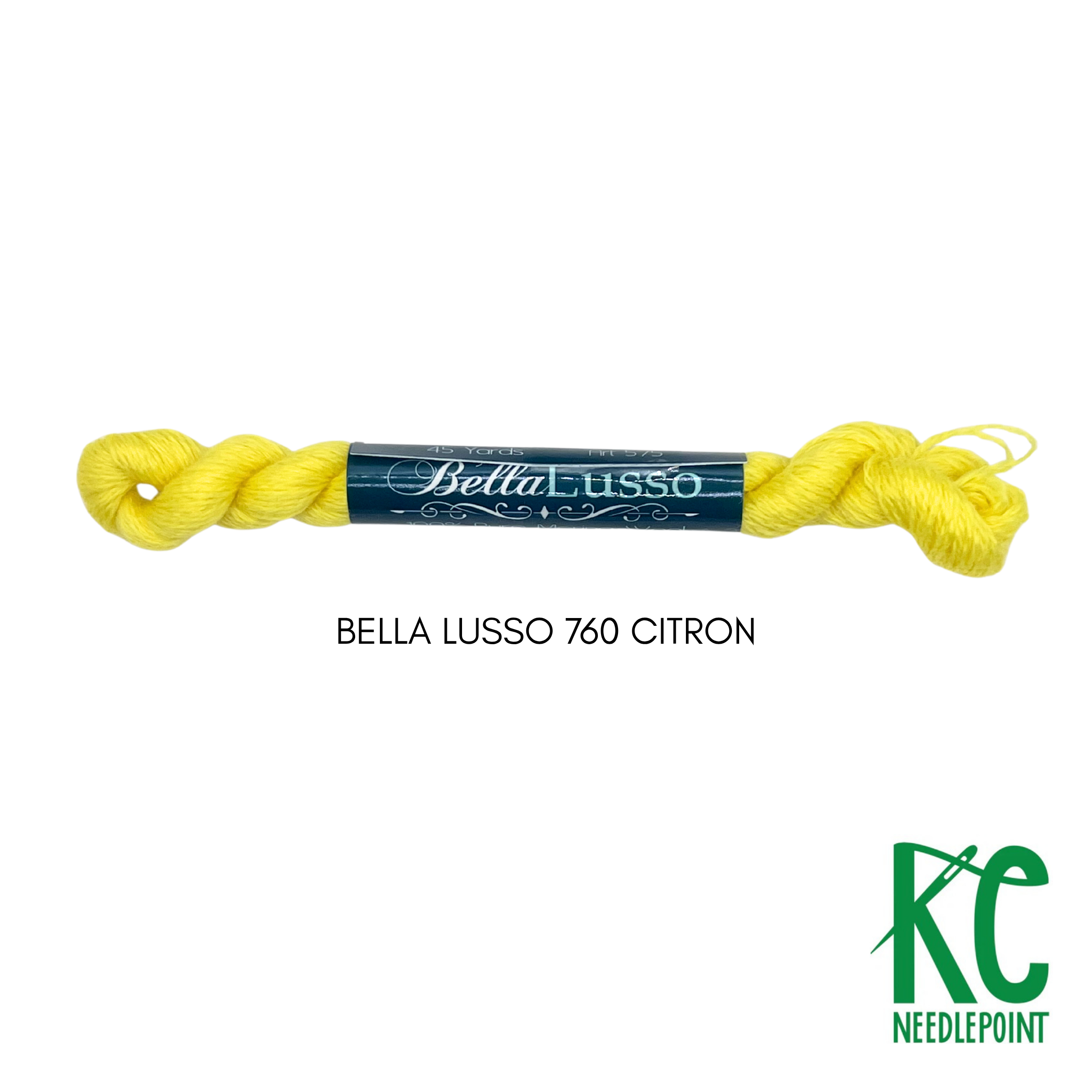 Bella Lusso Merino Wool 760 Citron - KC Needlepoint