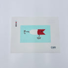 Red and White Fishing Lure Canvas - KC Needlepoint