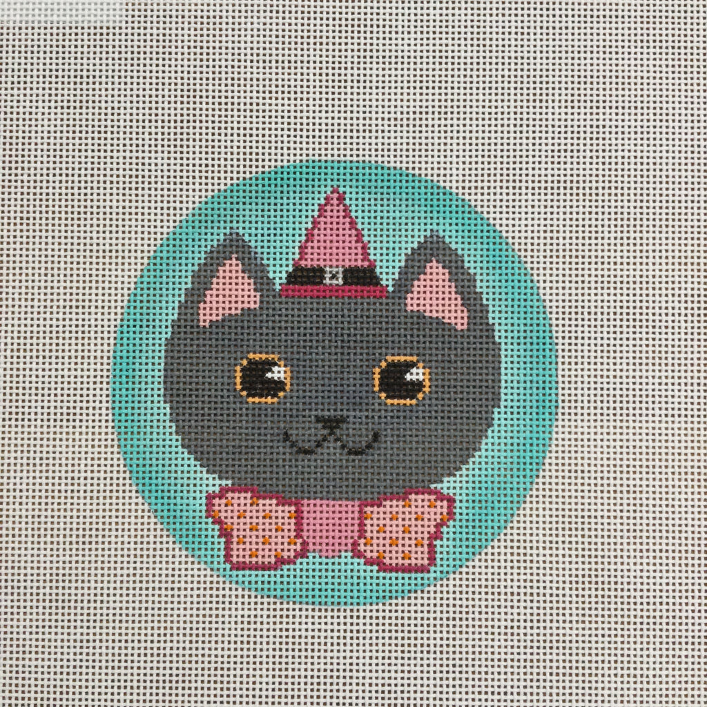 Pretty Spooky Kitty Canvas - KC Needlepoint
