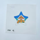 Gingerbread House Star Canvas - KC Needlepoint