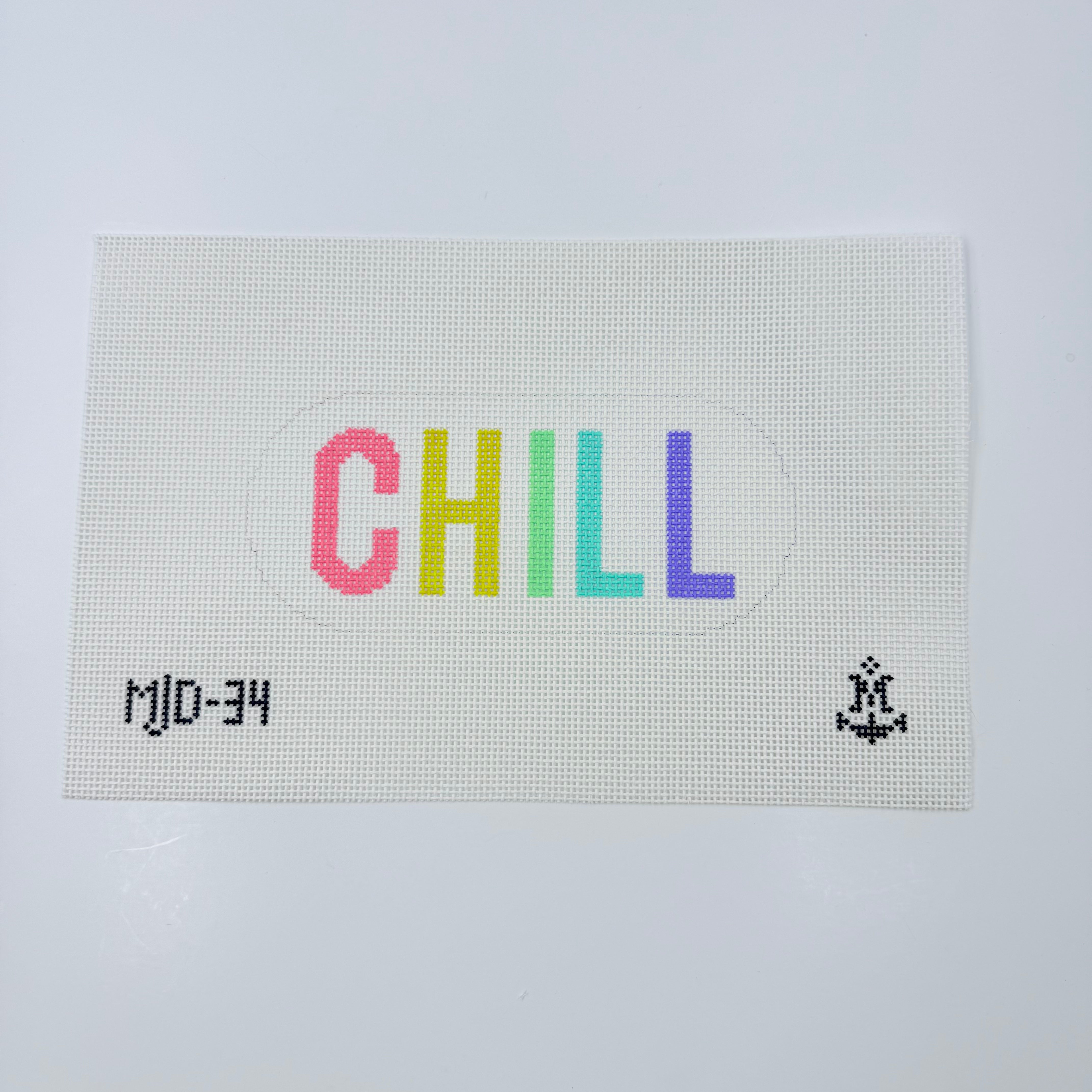 Pastel Chill Pill Canvas - KC Needlepoint