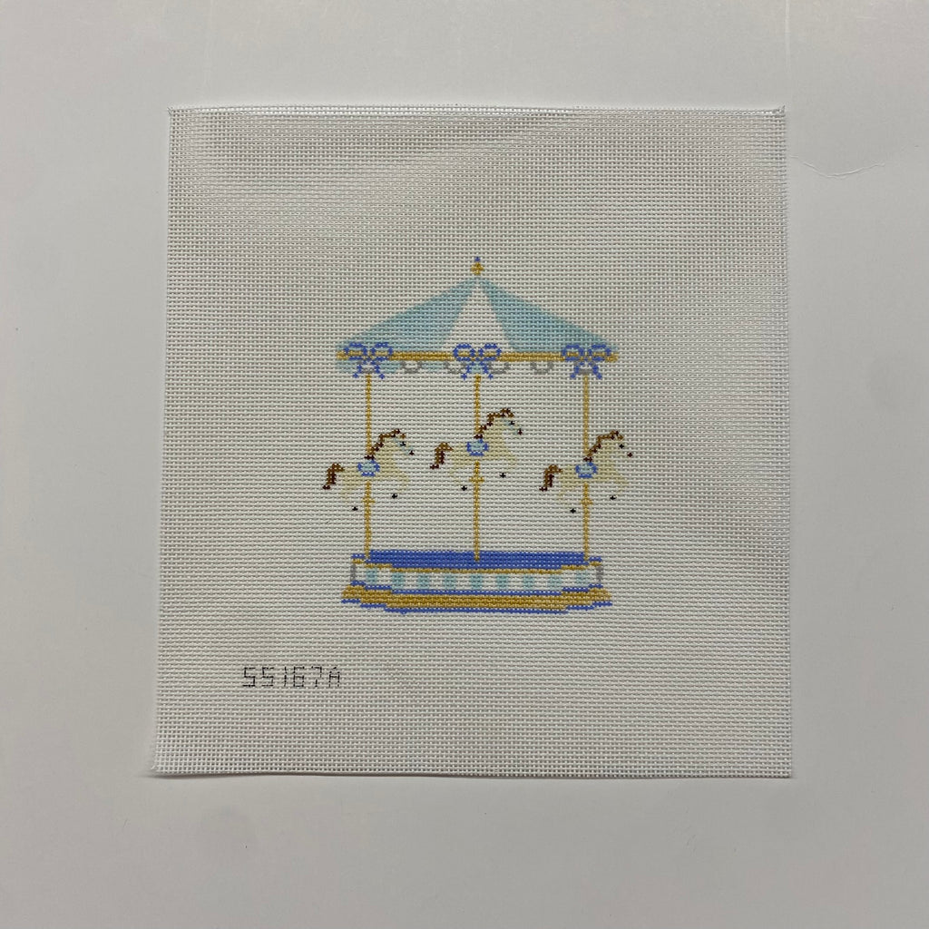 Carousel Needlepoint Needlepoint Canvas | KC Needlepoint