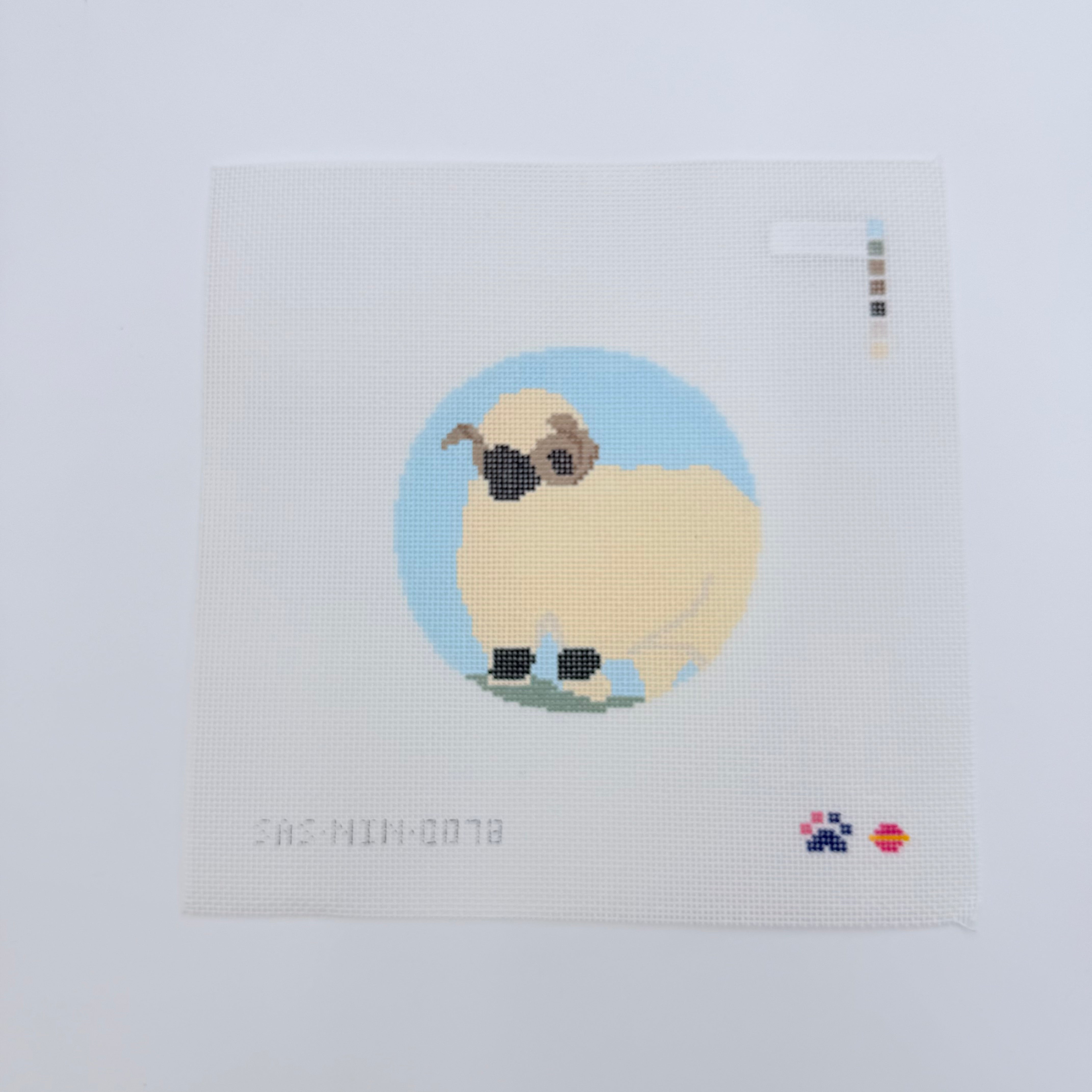 Sheep with Horns Canvas - KC Needlepoint