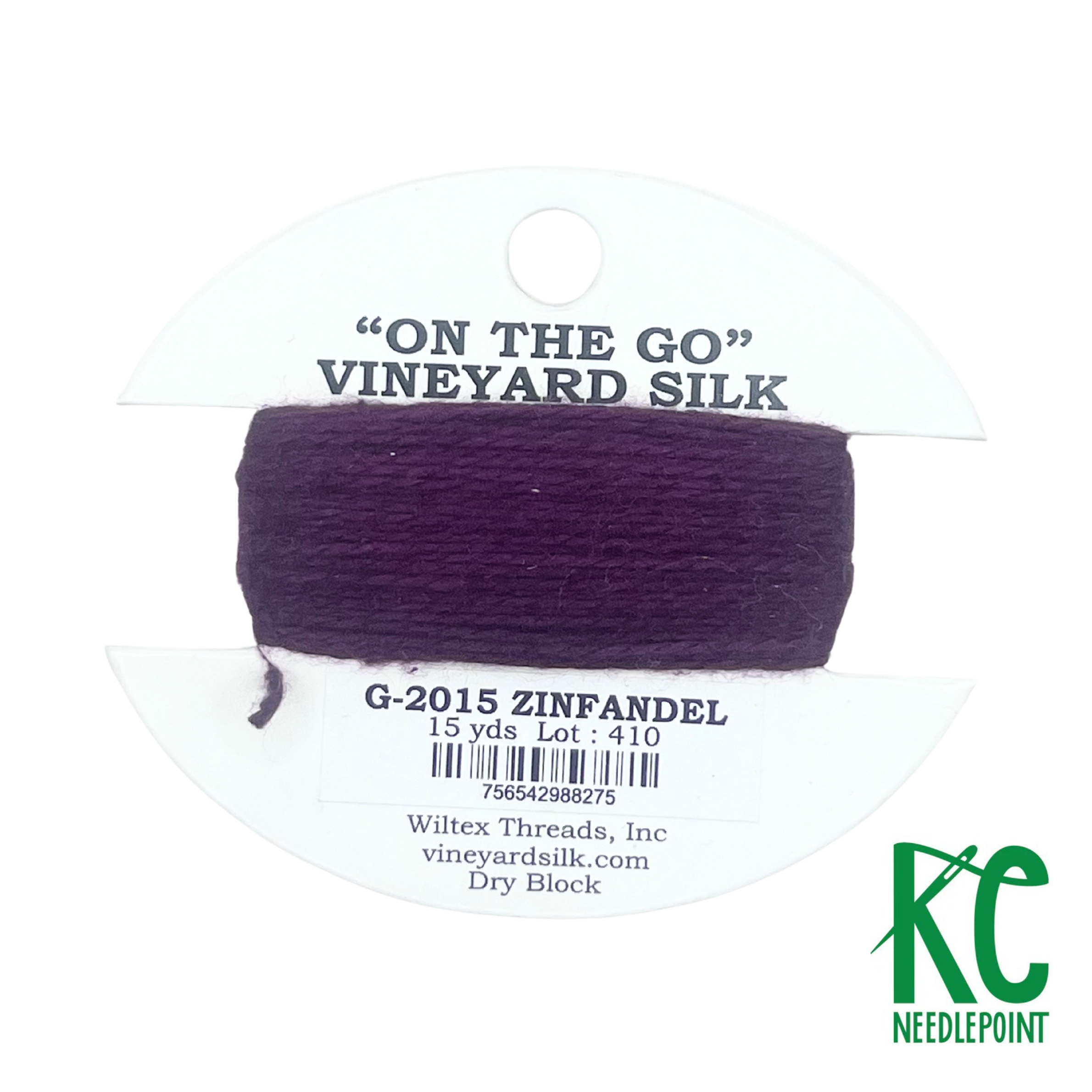 Vineyard Silk Card G2015 Zinfandel - KC Needlepoint