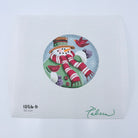 Green Snowman Canvas - KC Needlepoint