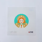Redhead Angel Girl Round Canvas - KC Needlepoint