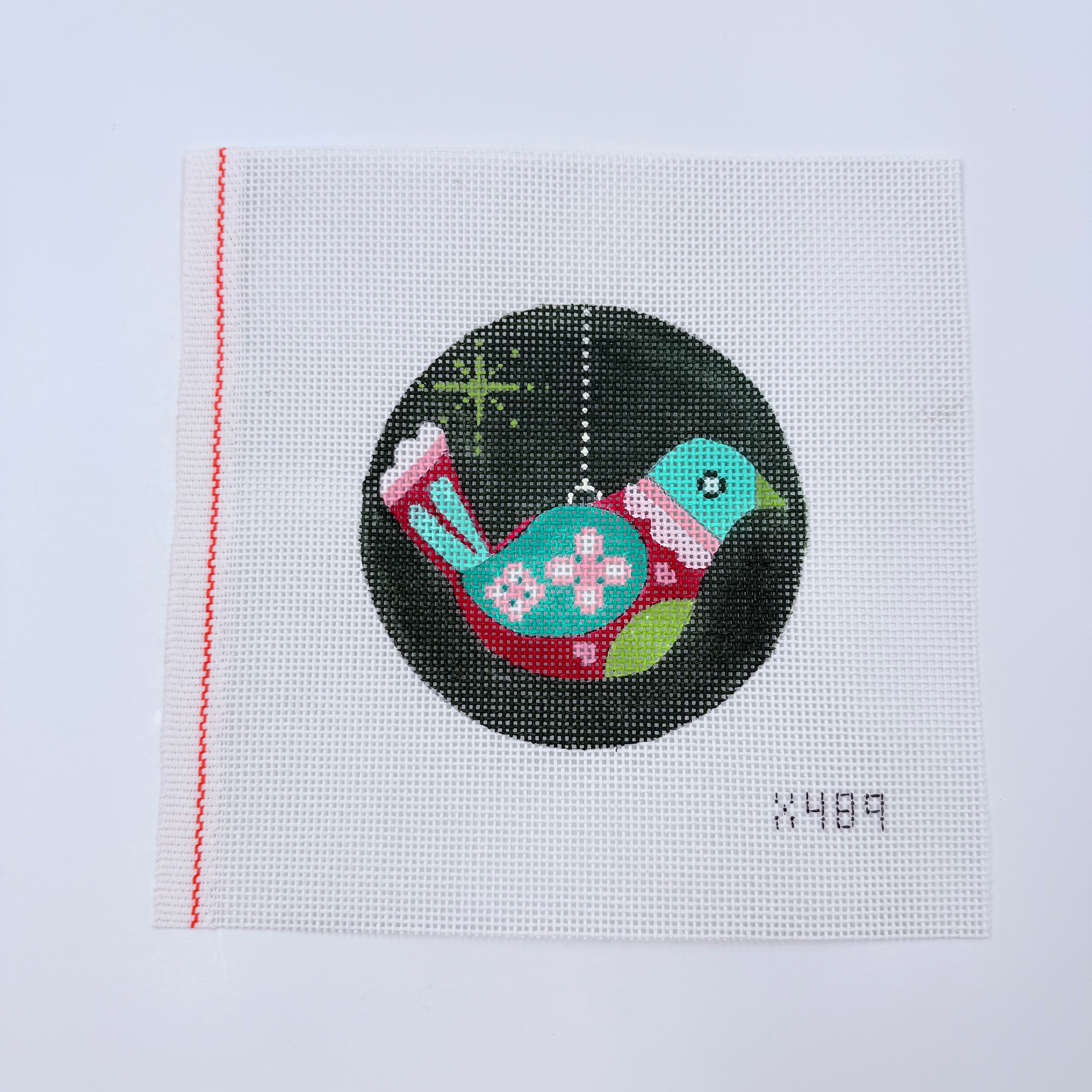 Patterned Partridge Canvas - KC Needlepoint