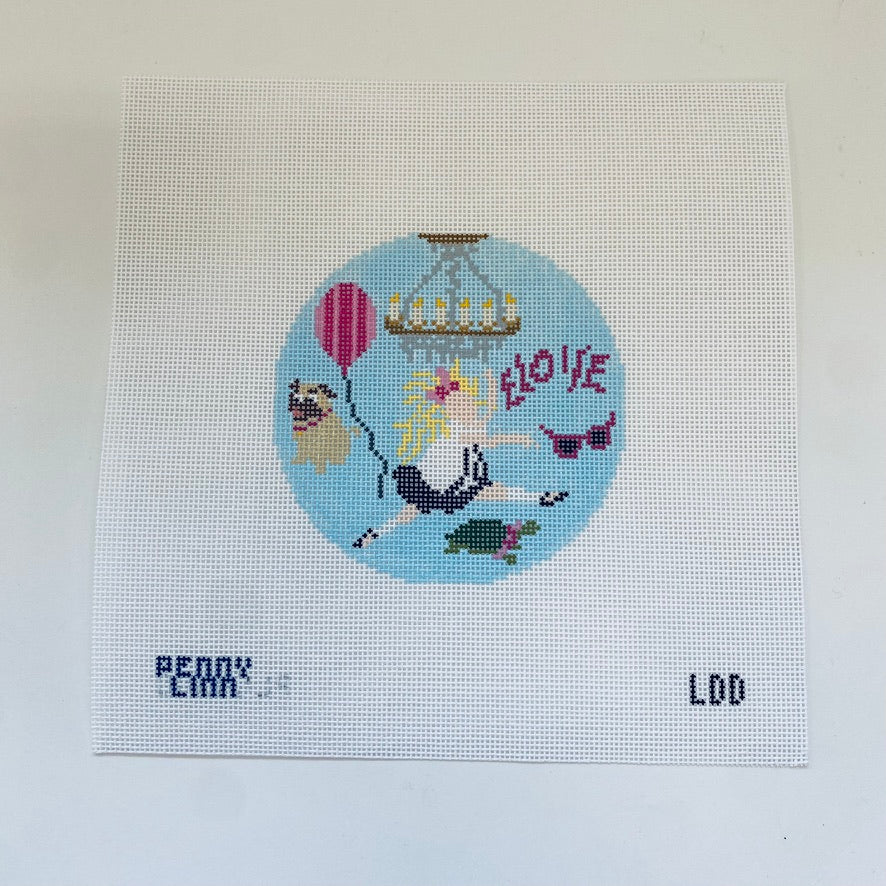 Eloise Round Canvas - KC Needlepoint