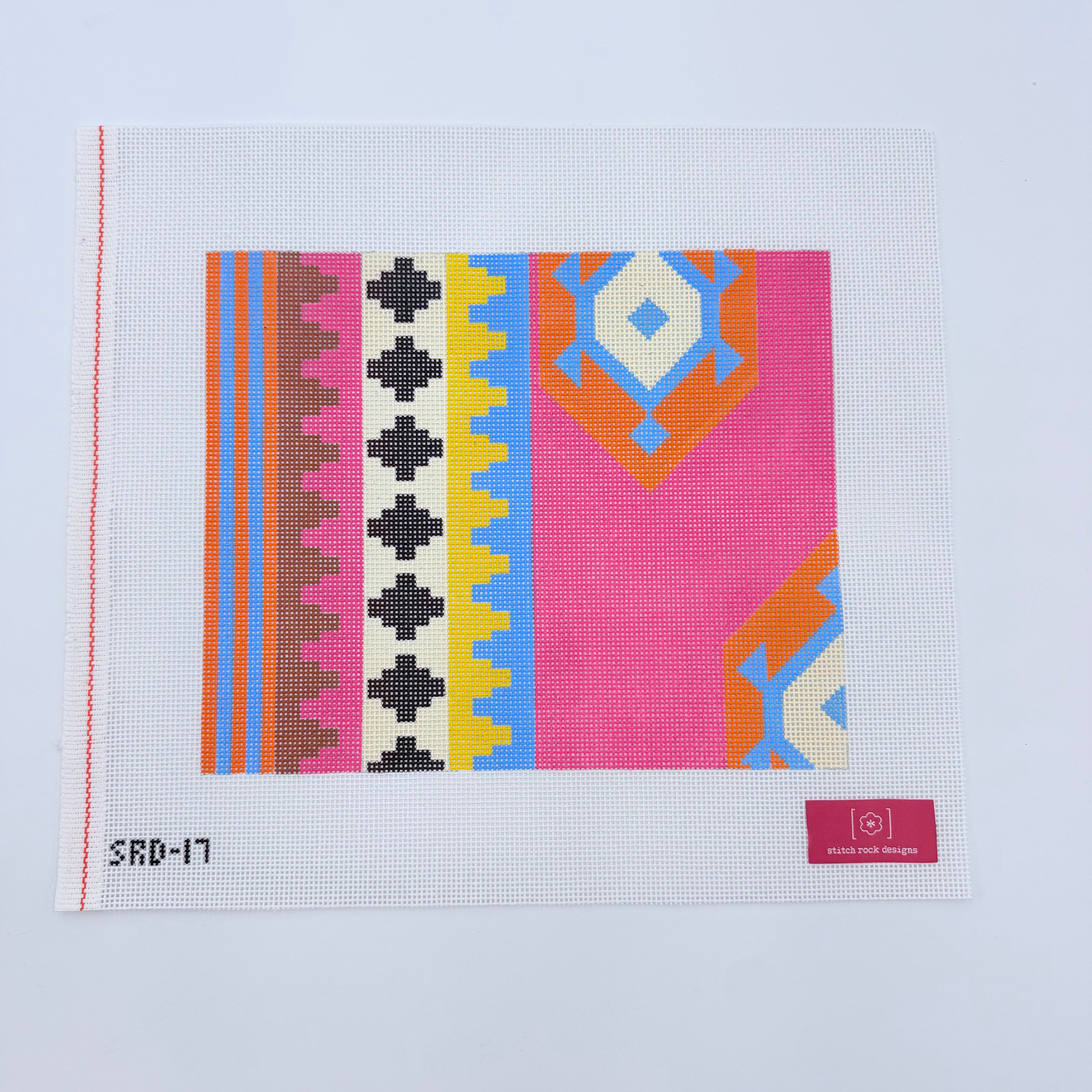 Large Turkish Kilim Clutch Canvas - KC Needlepoint