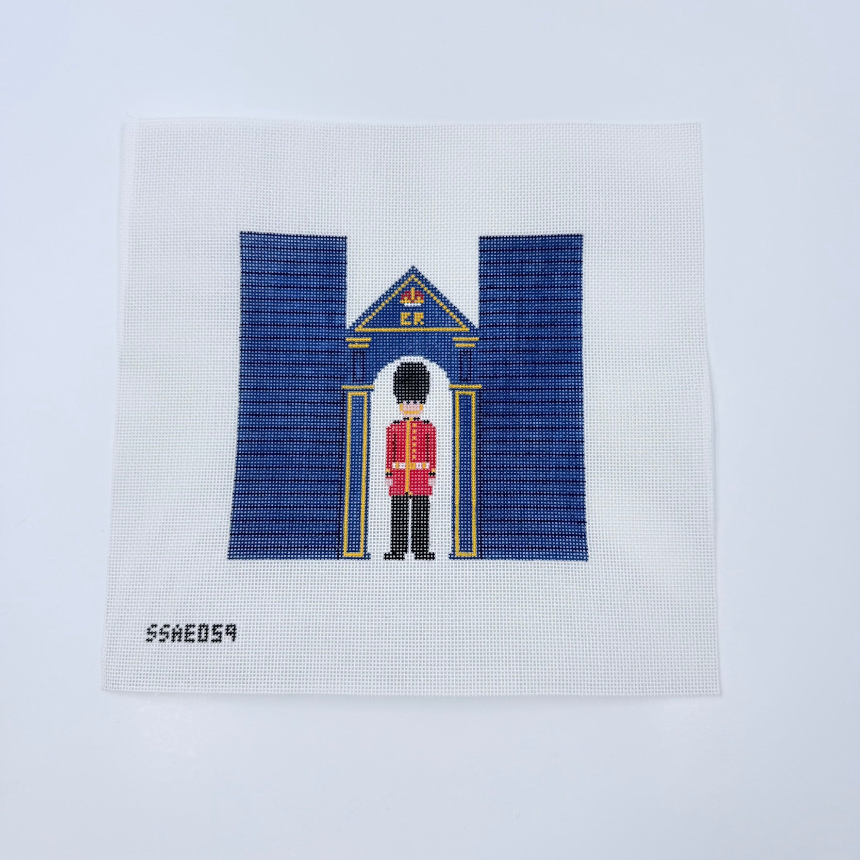 3D London Guard Sentry Box Needlepoint Canvas - KC Needlepoint