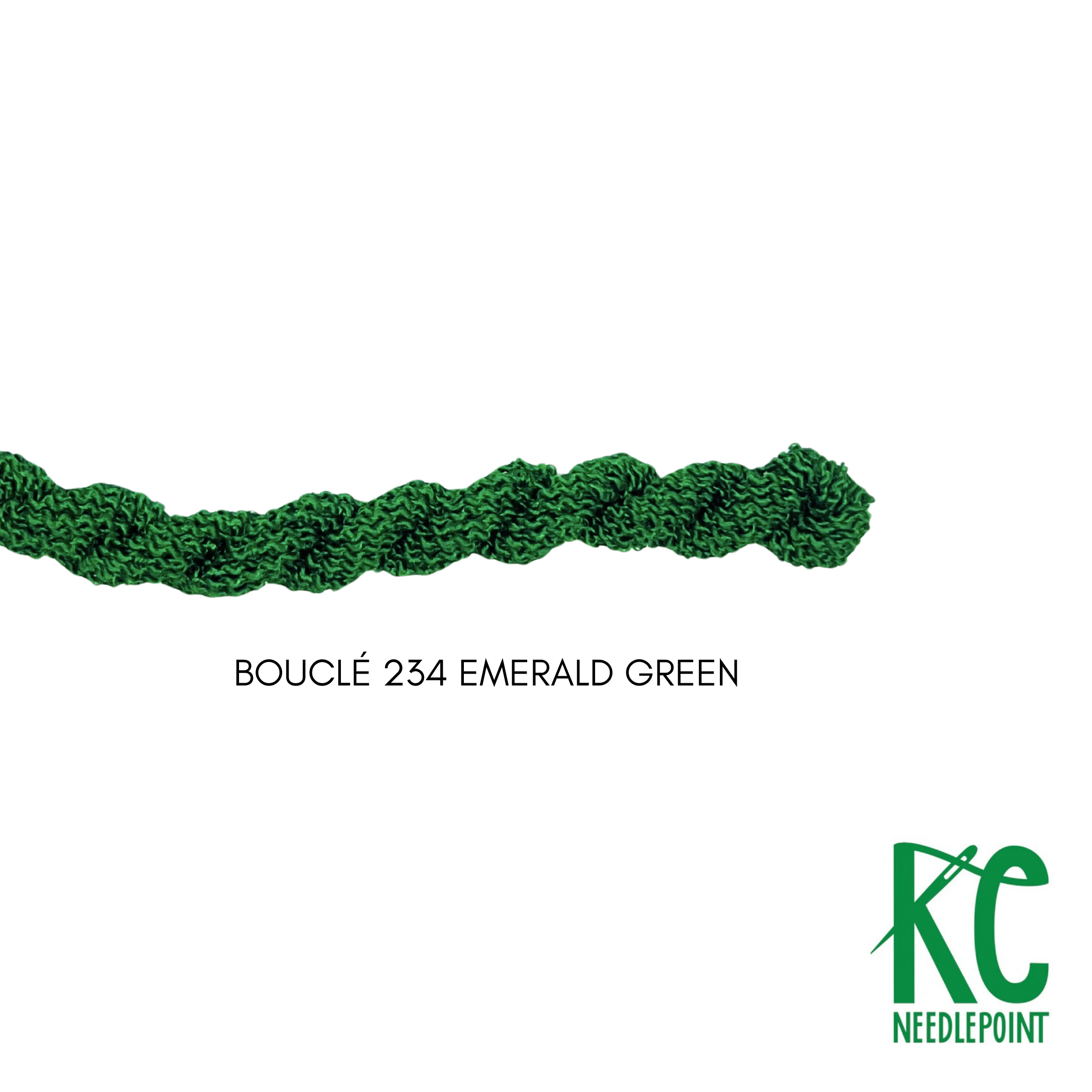 Bouclé 234 Emerald Green - KC Needlepoint