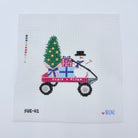 Christmas Wagon Canvas - KC Needlepoint