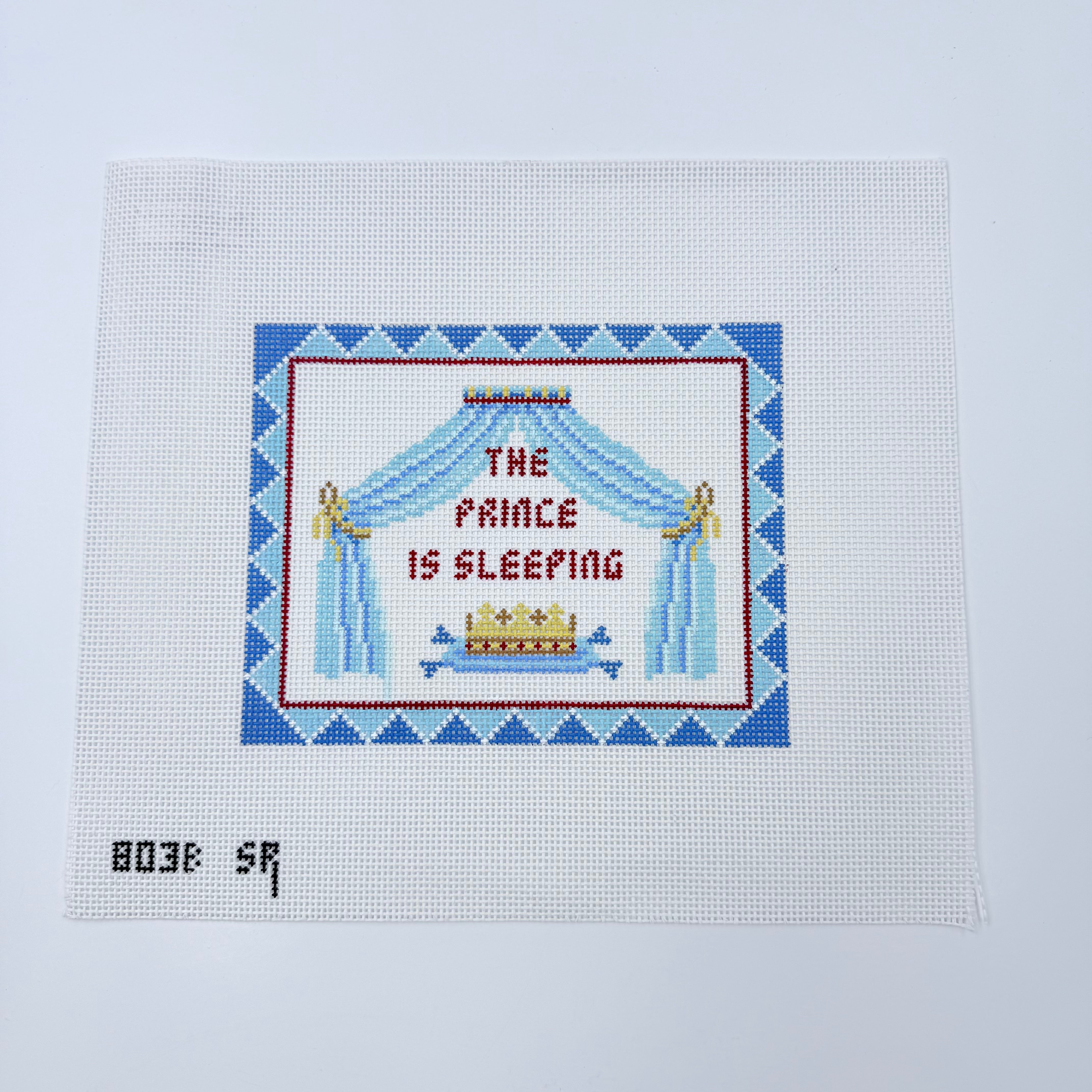 The Prince is Sleeping Canvas - KC Needlepoint