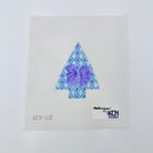 Lavender Argyle with Bow Tree Canvas - KC Needlepoint