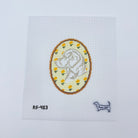 The Labrador Retriever Flower Cameo Canvas - KC Needlepoint