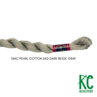 DMC 3 Pearl Cotton 642 Dark Beige Gray - KC Needlepoint