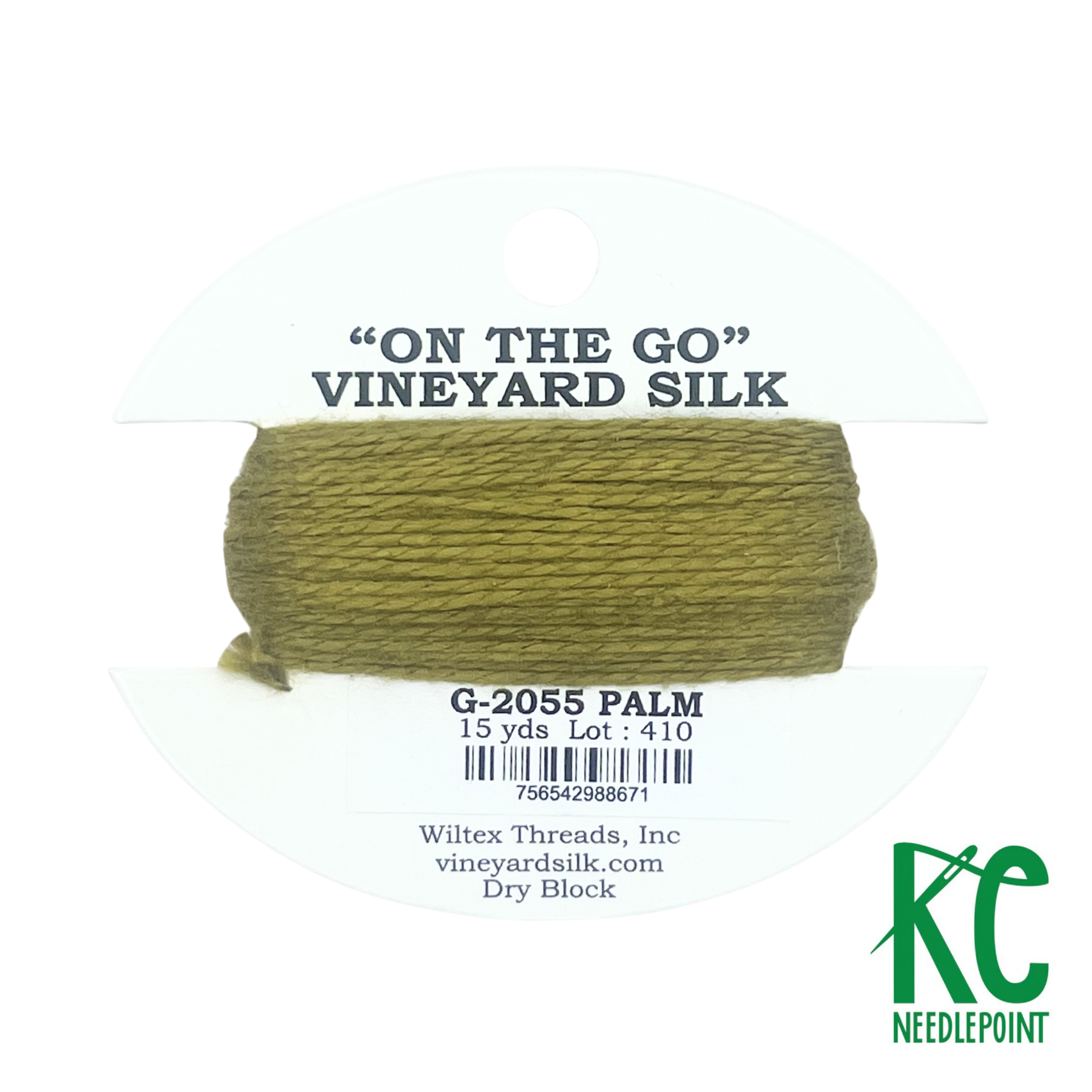 Vineyard Silk Card G2055 Palm - KC Needlepoint