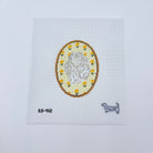 The Cavalier King Charles Flower Cameo Canvas - KC Needlepoint