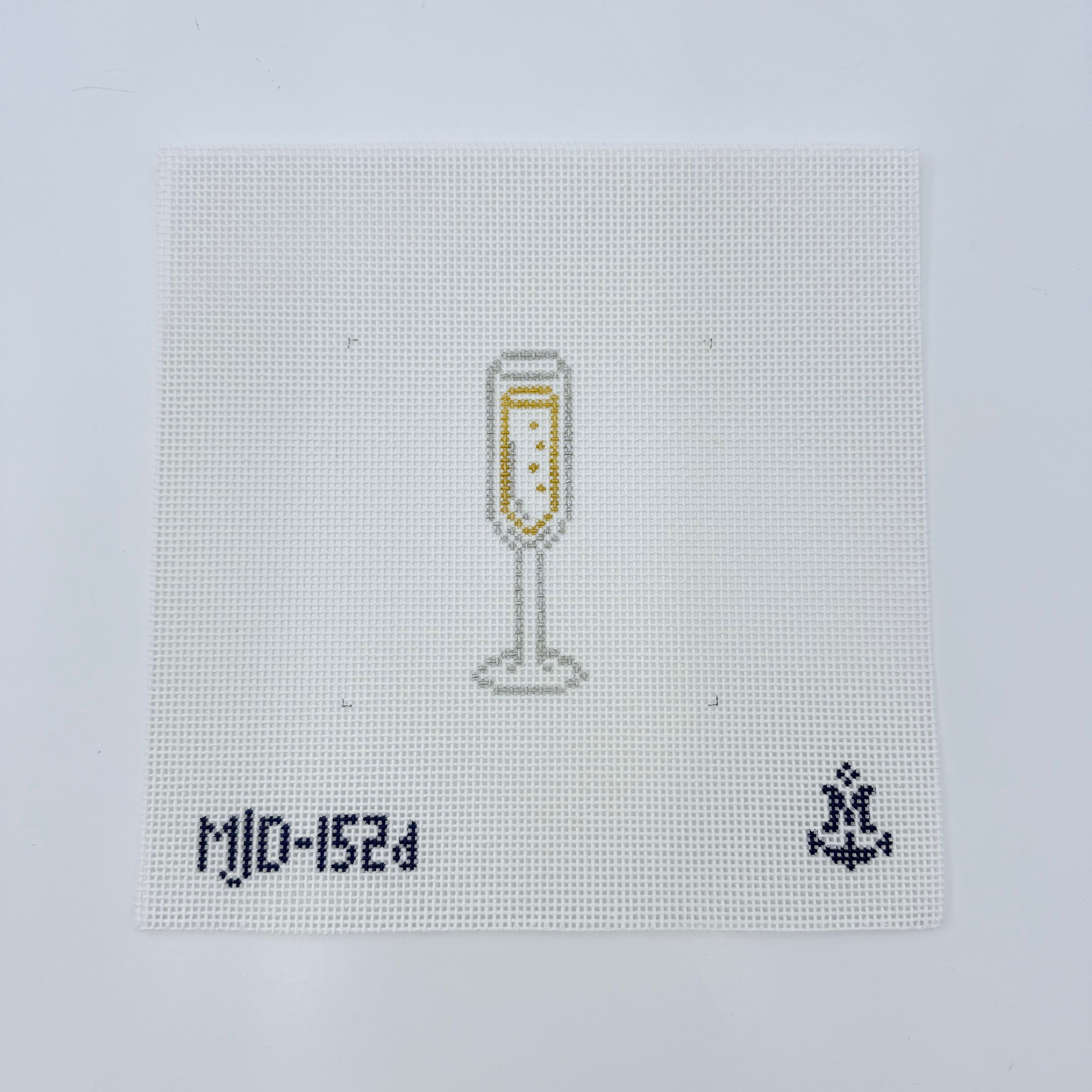Champagne Silhouette Canvas - KC Needlepoint