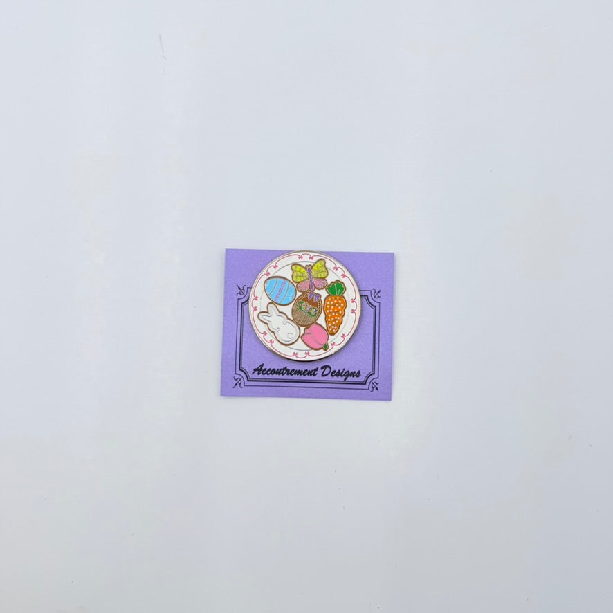 Easter Cookie Plate Needle Minder - KC Needlepoint