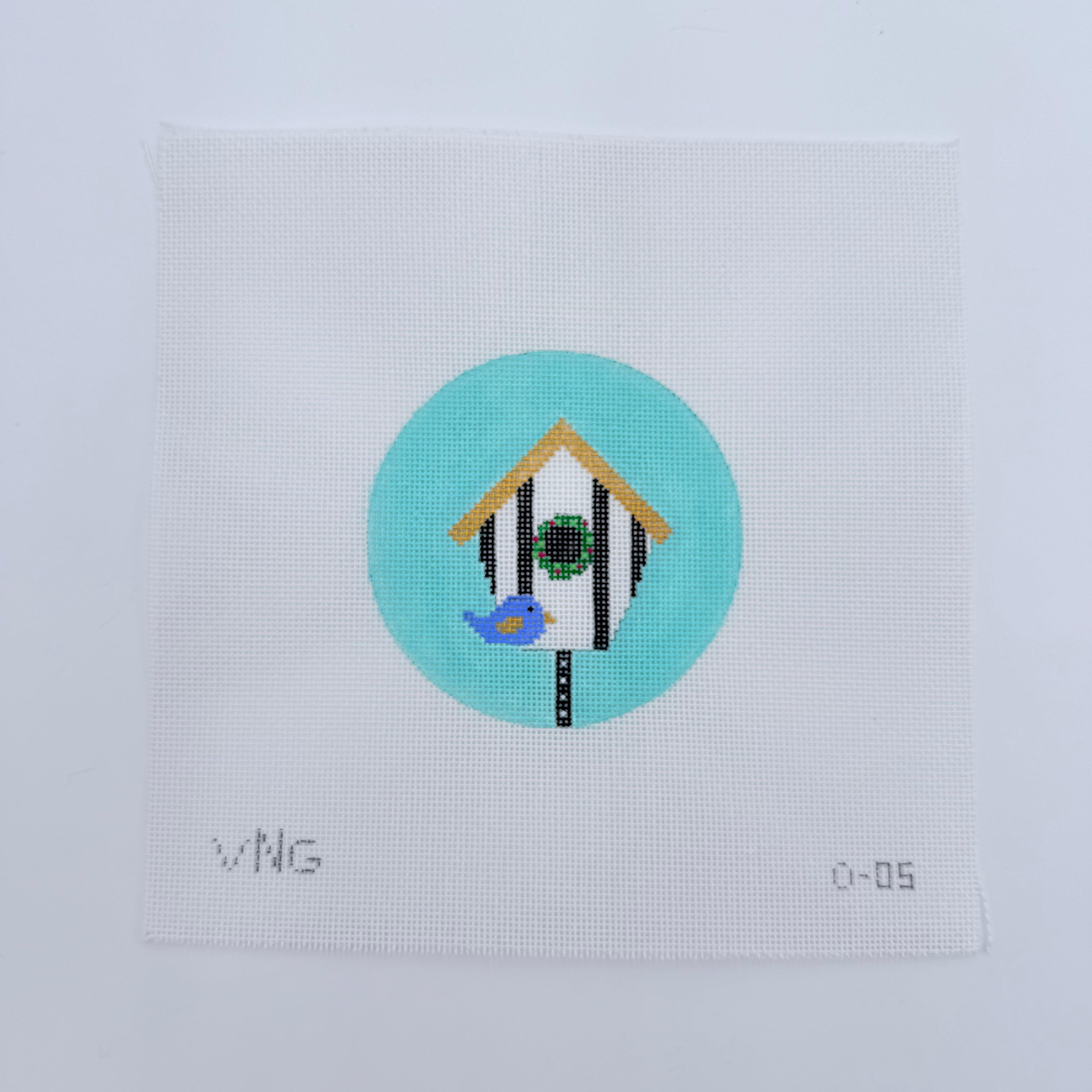 Spring Birdhouse Canvas - KC Needlepoint