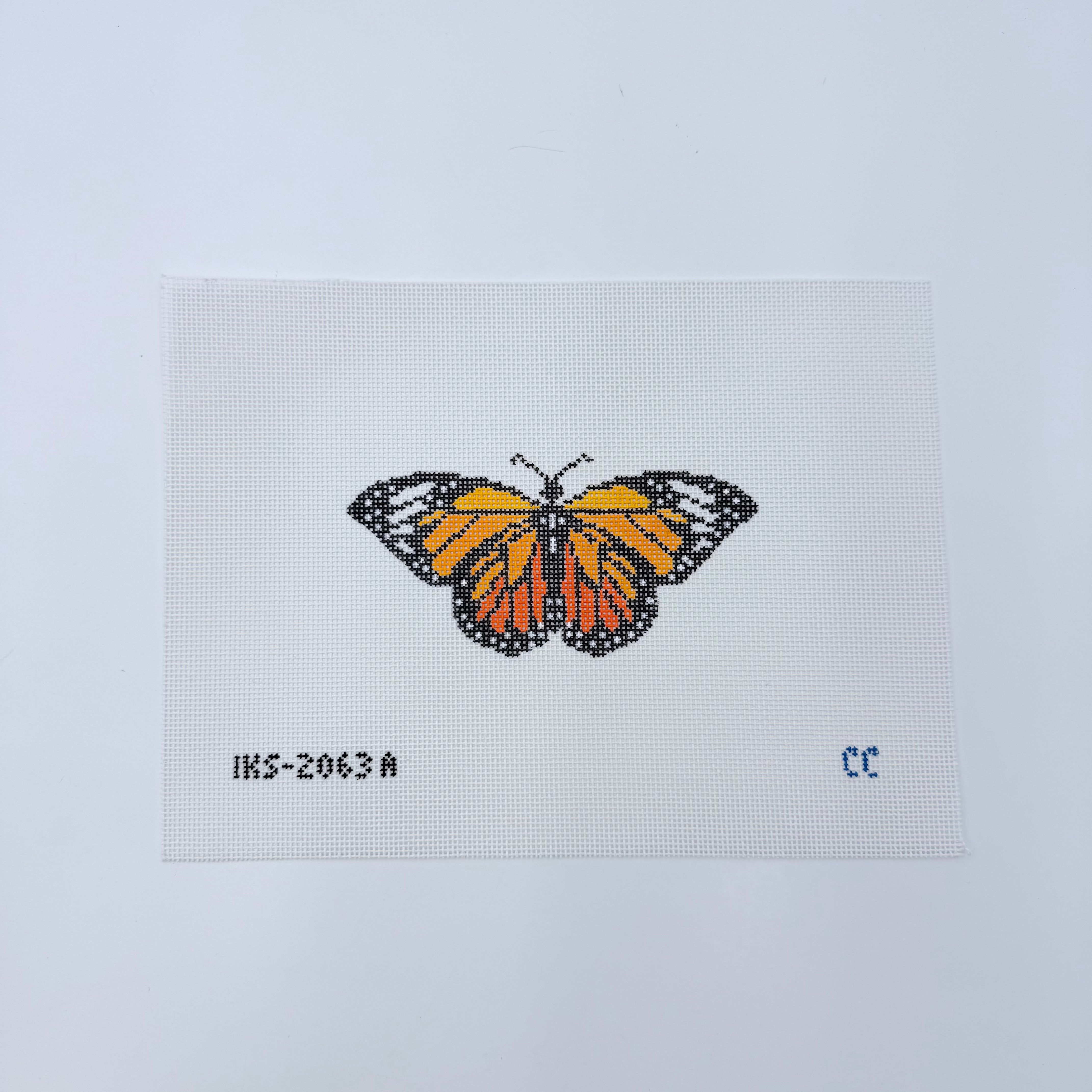 Monarch Butterfly Canvas - KC Needlepoint