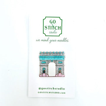 Arc de Triomphe Needle Minder - KC Needlepoint