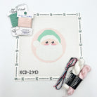 Pink Santa Round Kit - KC Needlepoint
